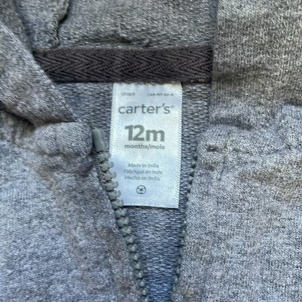 12M grey Carter’s sweatsuit/jogger